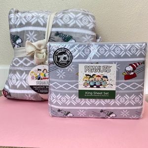 Peanuts King Sheets w/ Matching King Blanket!!!